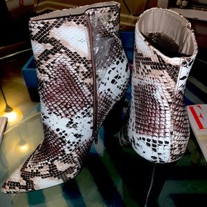 Snakeskin Bootie